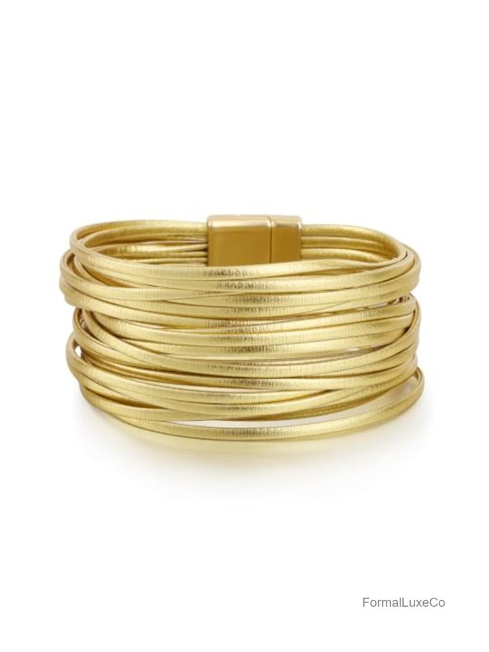 Leather Wrap Bracelet Boho Layered Cuff Bangle Easy On-Off Stackable